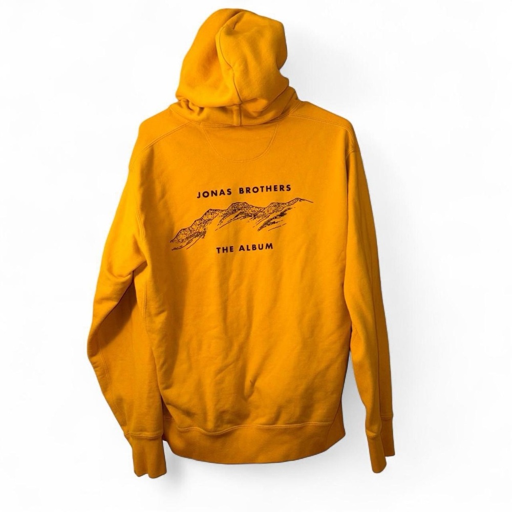 Uniqlo Jonas brothers  Yellow Hoodie with Graphic Print